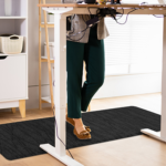 standing desk mat in use
