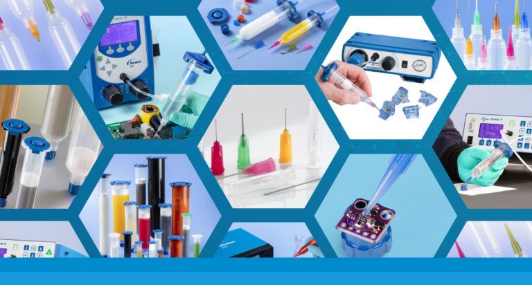 Featured Image Nordson EFD Launch Hexagon Banner